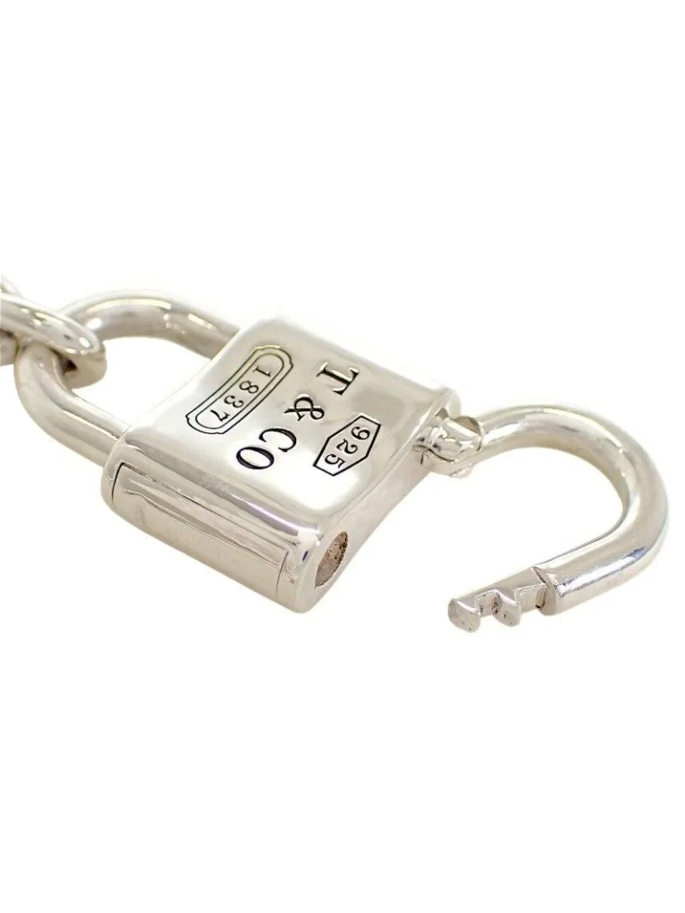 Tiffany & Co Large Double Lock XXL Bracelet Included 925 Sterling Silver